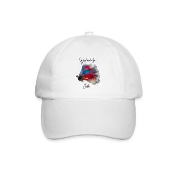 FISCHE MACHEN EINFACH LEBEN BETTA - BETTA FISH - Baseballkappe - Weiß/Weiß - Vorne
