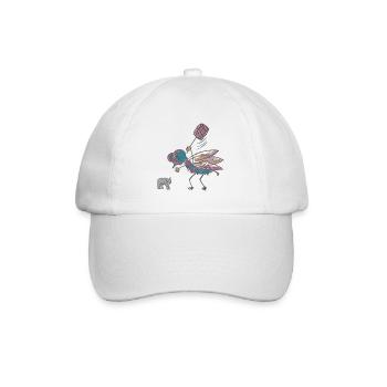 Mücke - Baseballkappe - Weiß/Weiß - Vorne