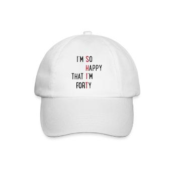 40 - Baseball Cap - white/white - Front