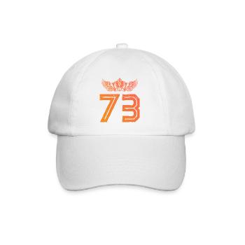 73 Couronne numérique - Casquette classique - blanc/blanc - Devant