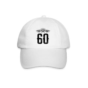60 Number Crown - Baseball Cap - white/white - Front
