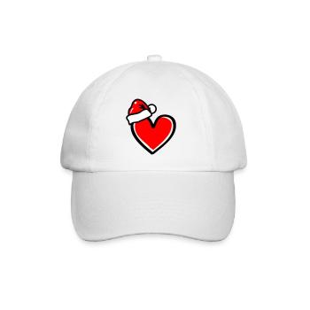Coeur Noël Noël - Casquette classique - blanc/blanc - Devant