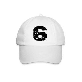 Maillot 6 numéros - Casquette classique - blanc/blanc - Devant