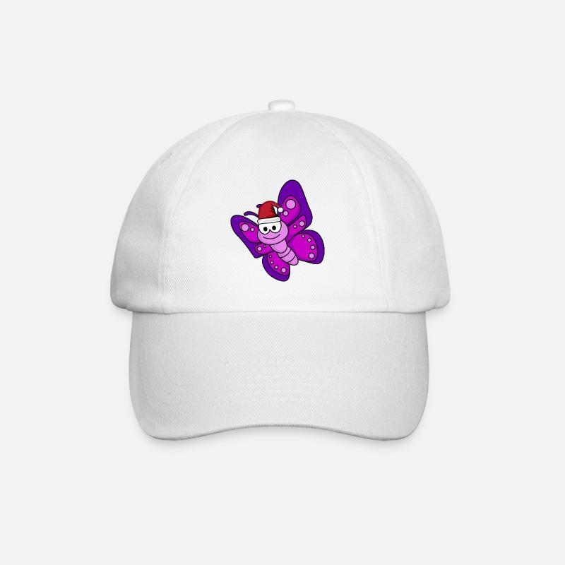 Butterfly Comic Christmas - Casquette classique - blanc/blanc