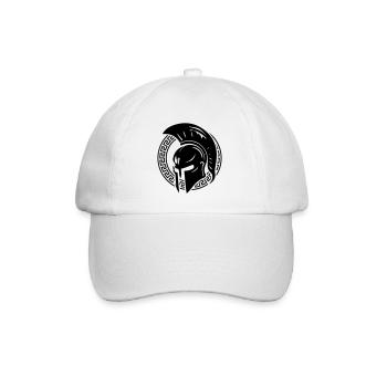 Spartaner Helm Gladiator Sparta - Baseballkappe - Weiß/Weiß - Vorne