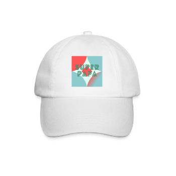 HAPPY BIRTHDAY DAD. DAD. FATHER's DAY. HAPPY BIRTHDAY - Baseball Cap - white/white - Front