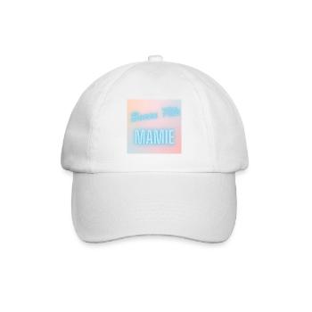 MAMIE. FÊTE DES MÈRES. BONNE FÊTE MAMIE. JE T'AIME - Casquette classique - blanc/blanc - Devant