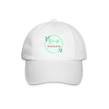 FÊTE DES MÈRES. BONNE FÊTE MAMAN. MAMAN. FÊTE - Casquette classique - blanc/blanc - Devant