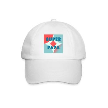 PAPA. FÊTE DES PÈRES. BONNE FÊTE PAPA. BONNE FÊTE - Casquette classique - blanc/blanc - Devant