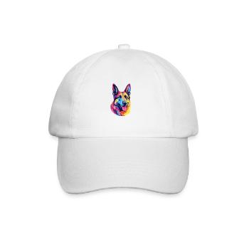 Chien de berger - Casquette classique - blanc/blanc - Devant