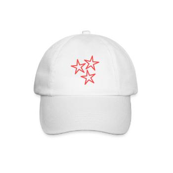 STAR. STARS. STAR. FEAST. ANNIVERSARY. CHRISTMAS - Baseball Cap - white/white - Front