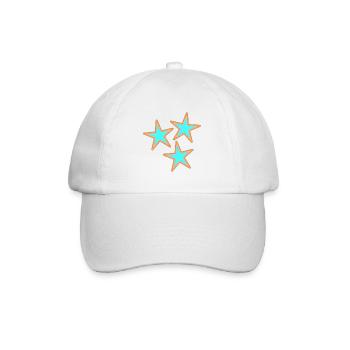 STAR. STARS. STAR. FEAST. ANNIVERSARY. CHRISTMAS - Baseball Cap - white/white - Front