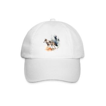 Wolf Wolf Head Scratch Marks Claws Wild Forest Hunter - Baseball Cap - white/white - Front