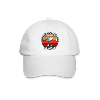 J’peux pas j’vais à la bécasse - Casquette classique - blanc/blanc - Devant