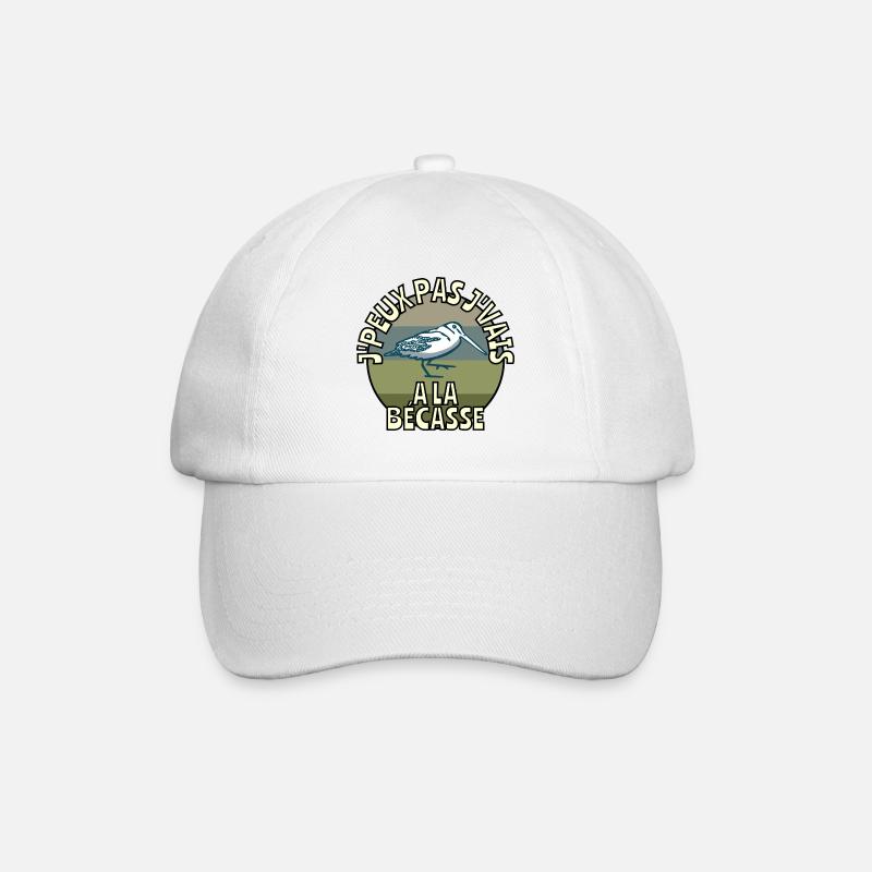 J’peux pas j’vais à la bécasse - Casquette classique - blanc/blanc