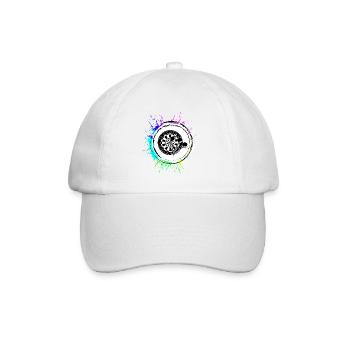 Darts Sport Symbol - Baseballkappe - Weiß/Weiß - Vorne