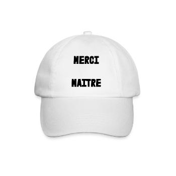 MASTER. THANK YOU. THANK YOU, MASTER. MASTER. MASTER GIFT - Baseball Cap - white/white - Front