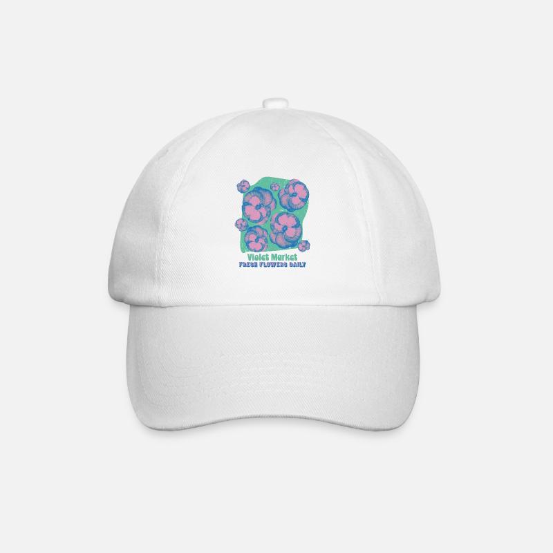 T-Shirt Marché Pensée - Casquette classique - blanc/blanc