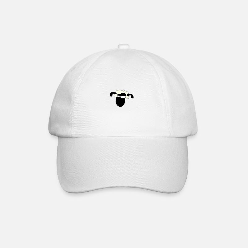 Schaf - Baseballkappe - Weiß/Weiß