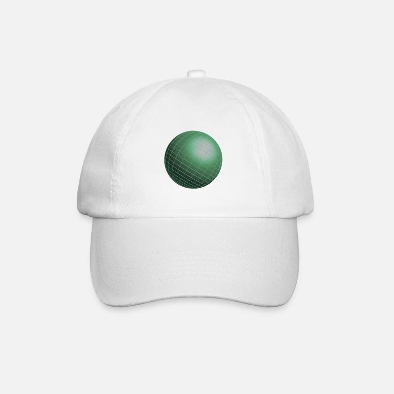 Sphere icon earth idea gift - Baseball Cap - white/white