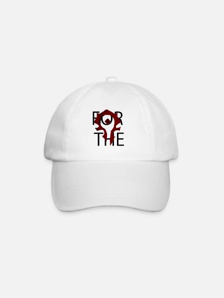 forthehorde wow - Casquette classique - blanc/blanc