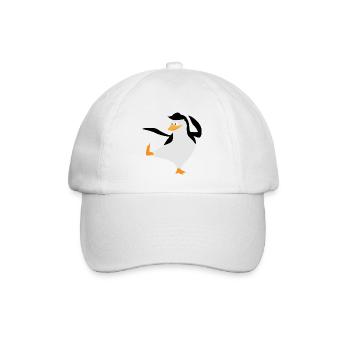 Pingouin se dresse sur une jambe - Casquette classique - blanc/blanc - Devant