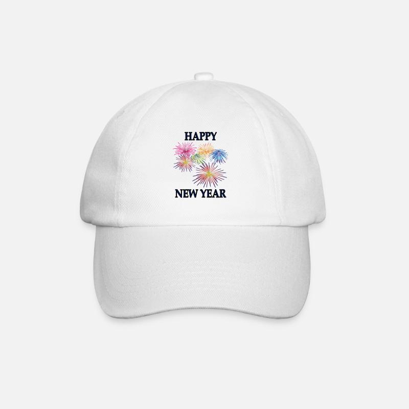 happy New Year - Baseball Cap - white/white