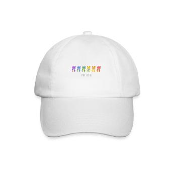 Pride Month Winkekatze - Baseballkappe - Weiß/Weiß - Vorne