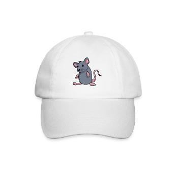 mouse - Baseball Cap - white/white - Front