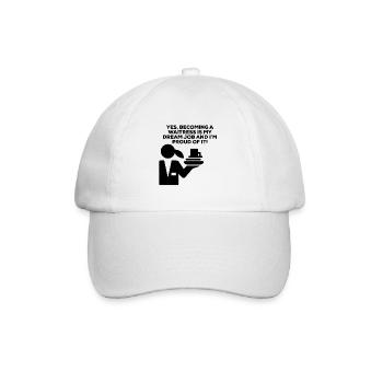 Liebe, eine Kellnerin zu sein - Baseballkappe - Weiß/Weiß - Vorne