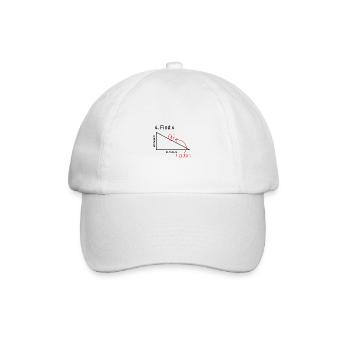 Find X Funny Saying Math Teacher Graphic - Baseball Cap - white/white - Front