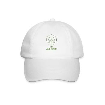 Wind energy wind turbine wind power renewable energy - Baseball Cap - white/white - Front