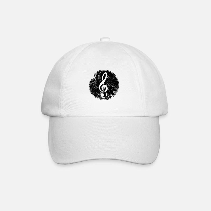 clé de sol - Casquette classique - blanc/blanc