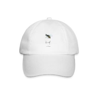 Hand-Drawn Bees Print "Bee Kind" - Baseball Cap - white/white - Front
