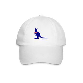 Drapeau australien kangourou - Casquette classique - blanc/blanc - Devant