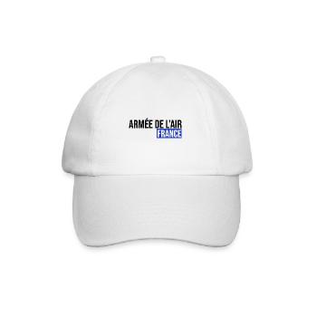 armée de l'air en France cadeau - Casquette classique - blanc/blanc - Devant