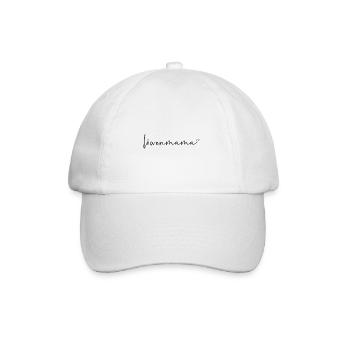 Löwenmama - Baseballkappe - Weiß/Weiß - Vorne