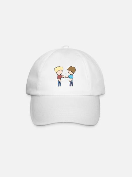 Copains Amis Amitié Cohésion - Casquette classique - blanc/blanc