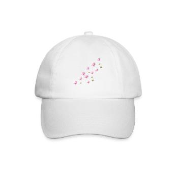 symboles papillons abeilles nature volant - Casquette classique - blanc/blanc - Devant