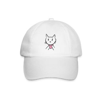 Cœur d’amour d’animal de chat - Casquette classique - blanc/blanc - Devant