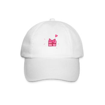 Gift Pink Symbol Christmas Heart - Baseball Cap - white/white - Front