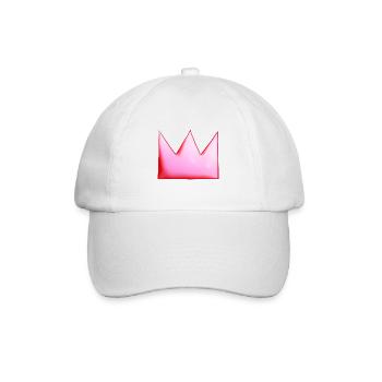 Couronne rose Forme du symbole de dessin animé - Casquette classique - blanc/blanc - Devant
