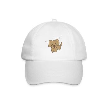 Symbole de chien animal de compagnie mignon dessin animé - Casquette classique - blanc/blanc - Devant
