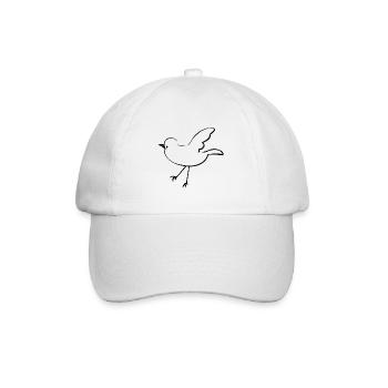 Vogel Tier fliegen cartoon - Baseballkappe - Weiß/Weiß - Vorne