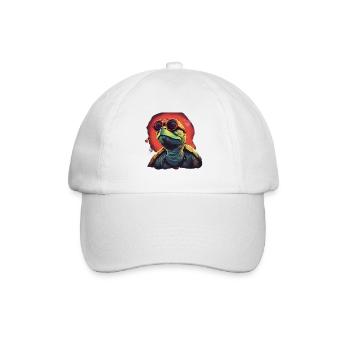 Tortue d’eau fraîche avec des lunettes de soleil - Casquette classique - blanc/blanc - Devant