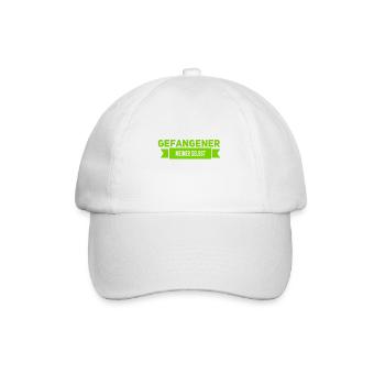 ich bin schüchtern - Baseballkappe - Weiß/Weiß - Vorne