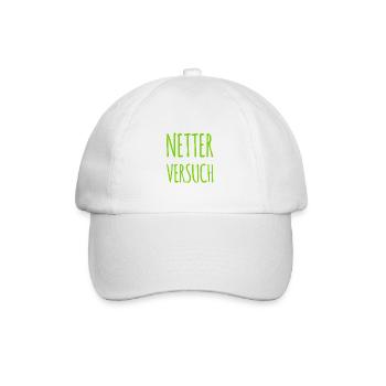 netter Versuch - Baseballkappe - Weiß/Weiß - Vorne