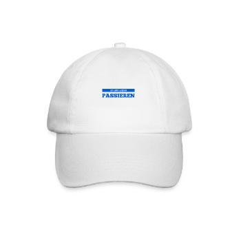 das wird nochmal geschehen - Baseballkappe - Weiß/Weiß - Vorne