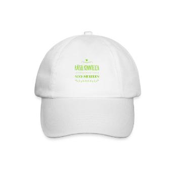 Rätsel konnte ich noch nie leiden - Baseballkappe - Weiß/Weiß - Vorne