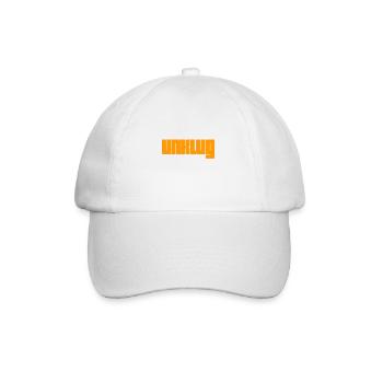dumm - Baseballkappe - Weiß/Weiß - Vorne